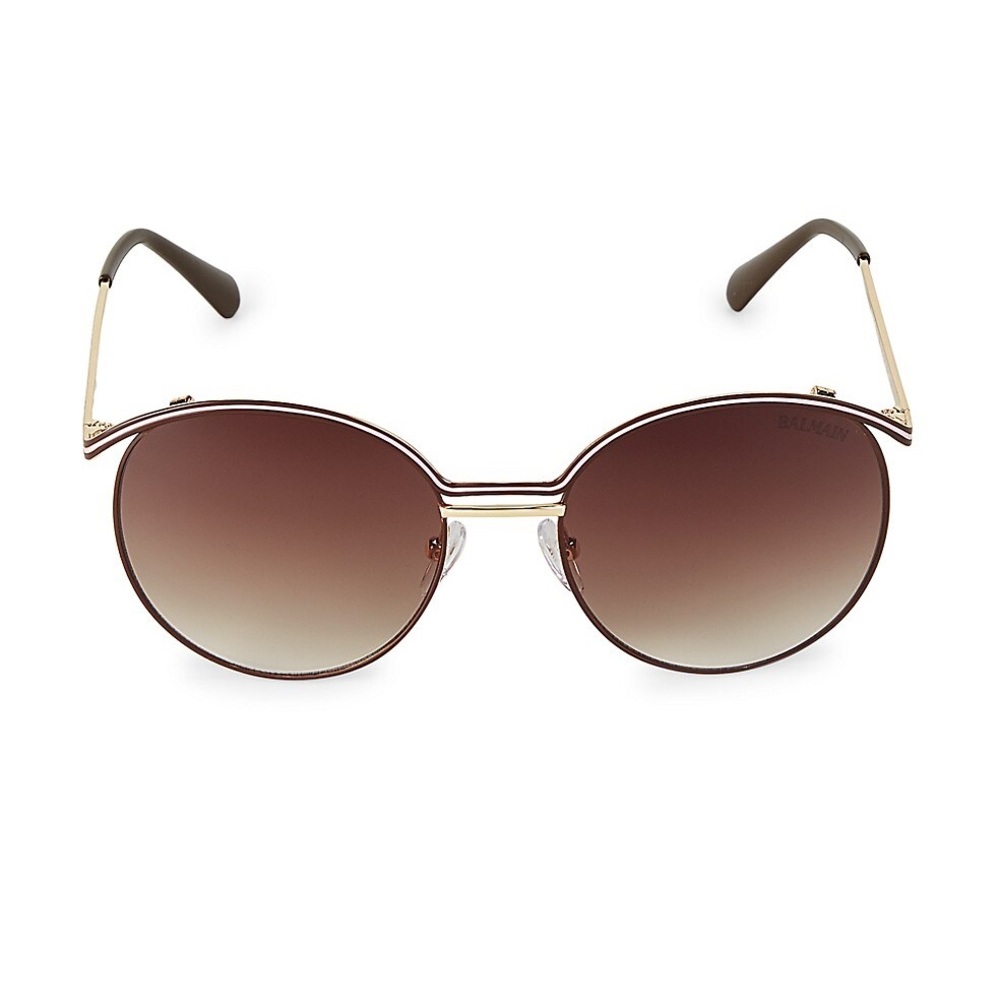 Original Balmain Round, Metal sunglasses.